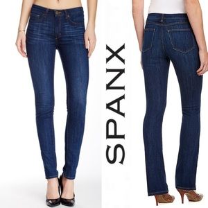 Spanx The Slim-X Straight Jeans in Blue Wash